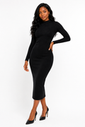 Vestido Midi Canelado Elegance Sanaa